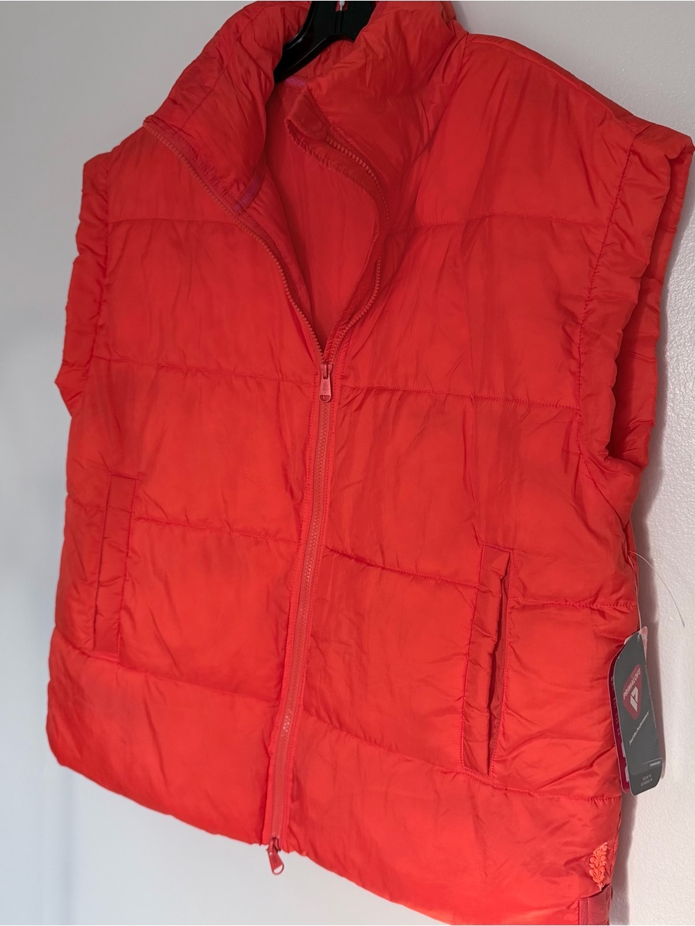 Women’s Quilted Puffer Vest - Bright Orange $168 retail